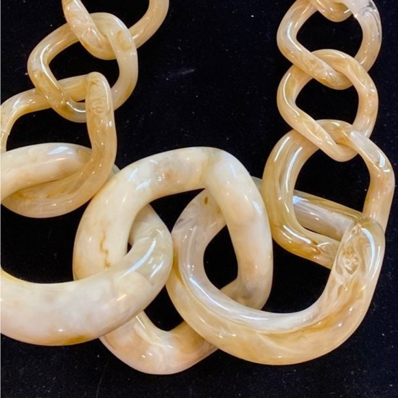 Lucite Bone Necklace - Picture 2 of 4